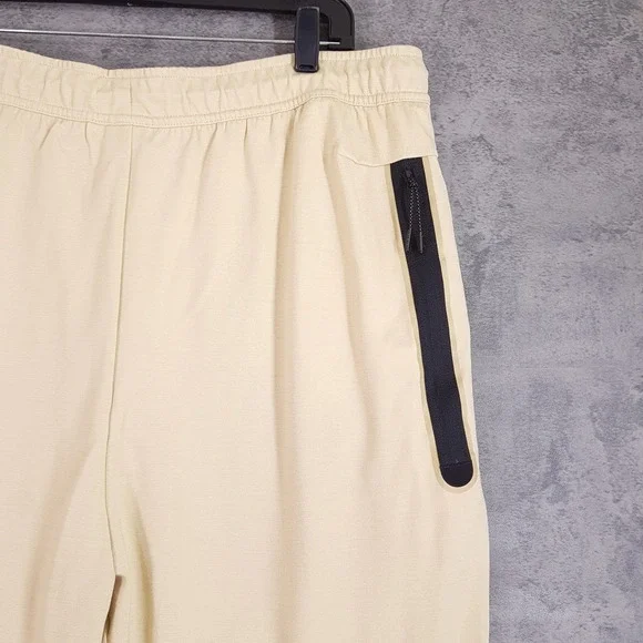 NIKE Slim Fit Taper Leg Tech Fleece Joggers Mens 3XL TALL Beige Tan